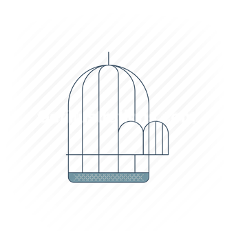 animal, pet, bird cage, cage